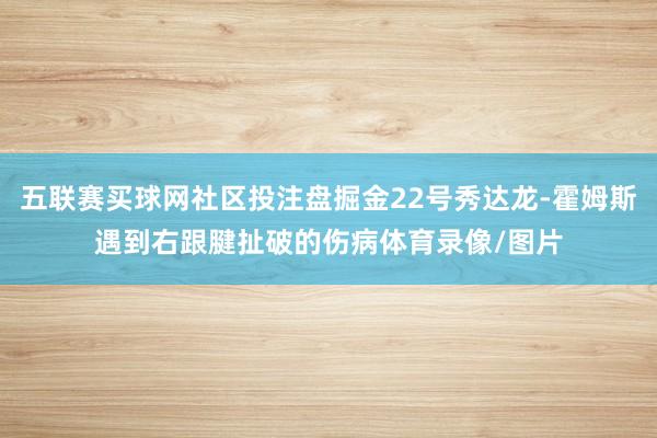 五联赛买球网社区投注盘掘金22号秀达龙-霍姆斯遇到右跟腱扯破的伤病体育录像/图片