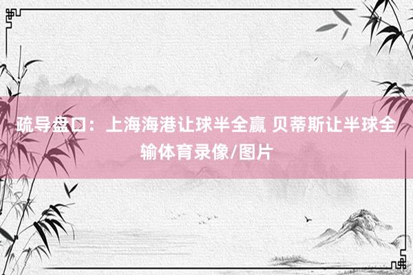 疏导盘口:上海海港让球半全赢 贝蒂斯让半球全输体育录像/图片