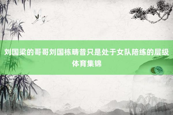 刘国梁的哥哥刘国栋畴昔只是处于女队陪练的层级体育集锦