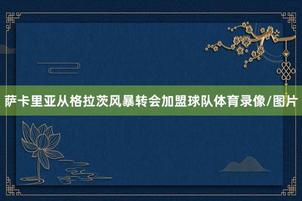 萨卡里亚从格拉茨风暴转会加盟球队体育录像/图片