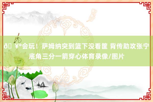 🥰会玩！萨姆纳突到篮下没看筐 背传助攻张宁底角三分一箭穿心体育录像/图片