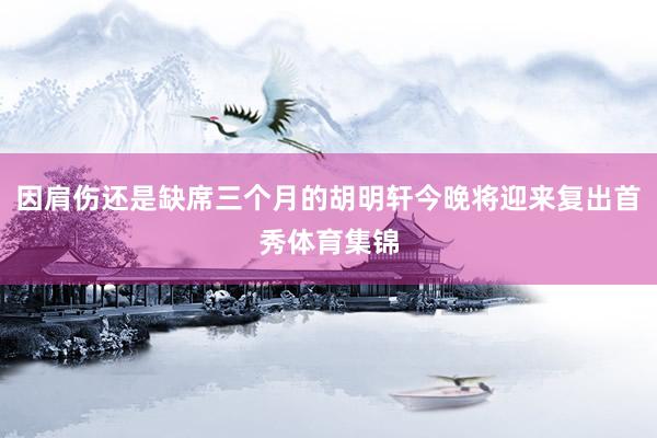 因肩伤还是缺席三个月的胡明轩今晚将迎来复出首秀体育集锦